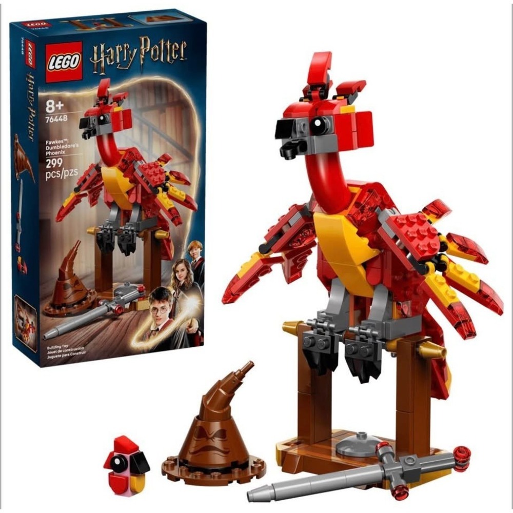 Lego Harry Potter Fawkes: Dumbledore's Phoenix Building Set Ages 8+ 76448